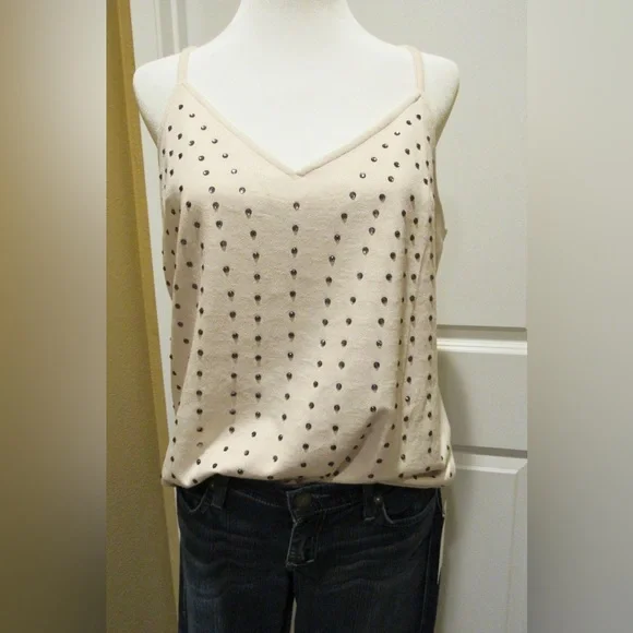 Vocal Vanilla Studded Faux Suede Tank Top - Picture 4 of 6